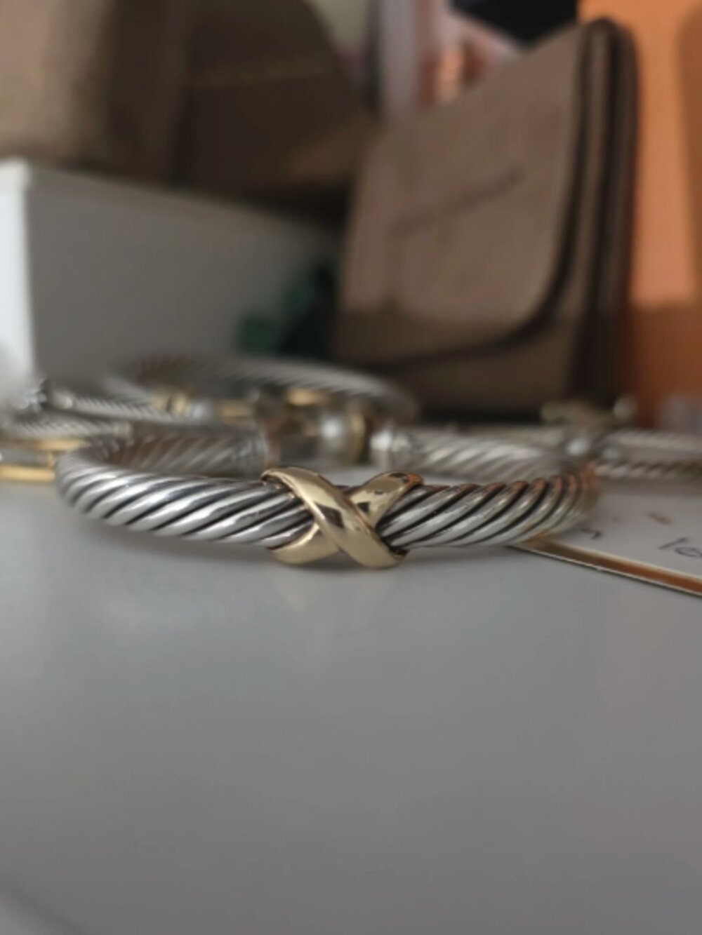 David Yurman X Classic Cable Station Bracelet 7mm – Medium